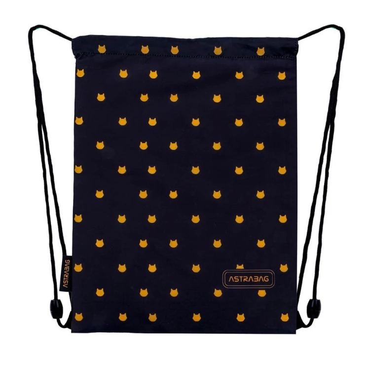 Worek na obuwie Astrabag Fluffy Kitty Blacka AD1