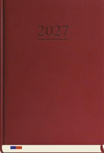 Terminarz 2027 stacjonarny bordo