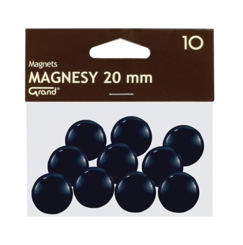 Magnes 20mm czarny 10szt GRAND, Grand