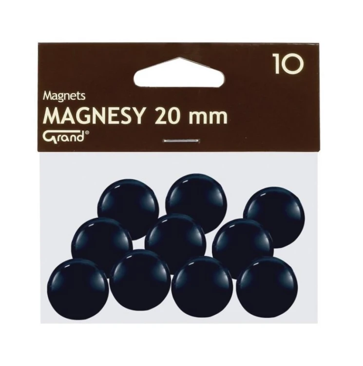 Magnes 20mm czarny 10szt GRAND, Grand