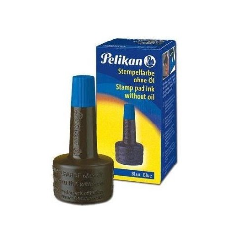 Tusz do stempli 28ml niebieski, PELIKAN