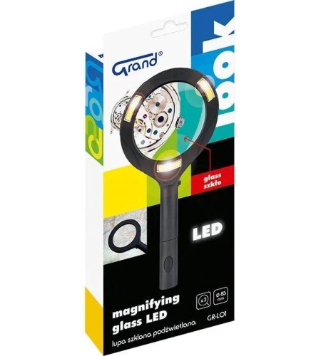 Lupa szklana 85mm podświetlana Led GRAND, Grand