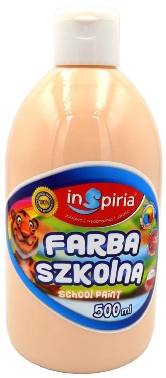 Farba szkolna cielista 500ml, InSpiria