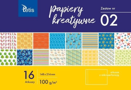 Papiery kreatywne A5/16K zestaw 2, Tetis