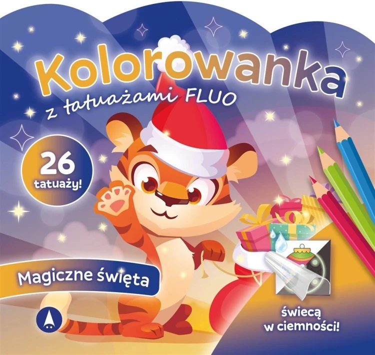 Kolorowanka z tatuażami flou Magiczne święta