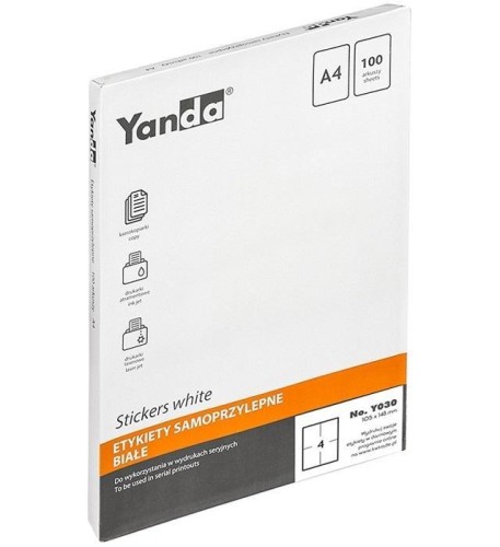 Etykiety samoprzylepne NO.Y030 YANDA, Yanda