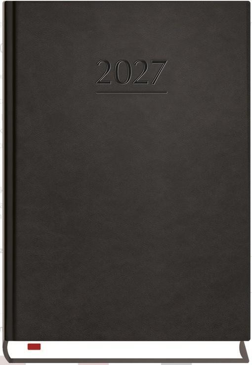 Terminarz 2027 B6 dzienny Powszechny czarny