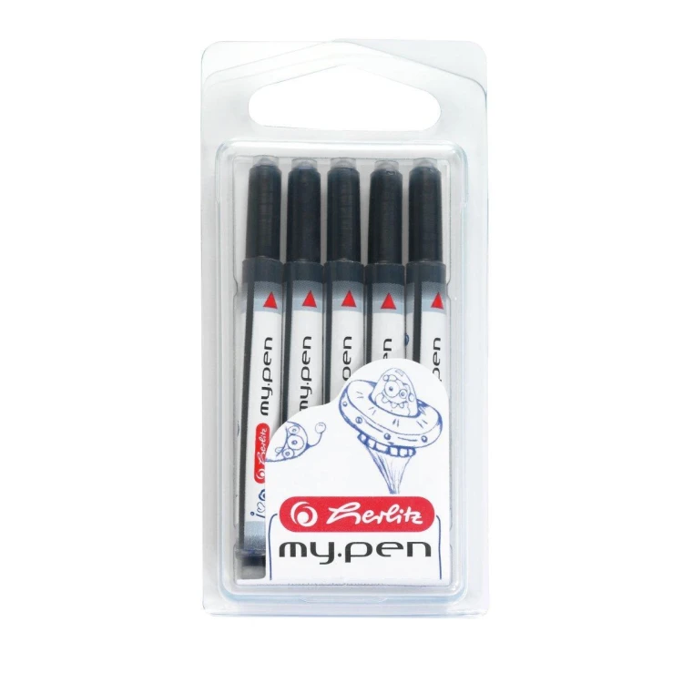 Naboje do pióra My.pen niebieskie, HERLITZ