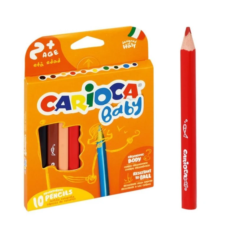 Kredki ołówkowe Baby 10 kolorów CARIOCA, Carioca