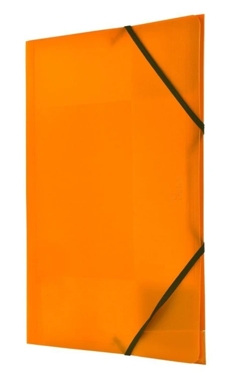 Teczka z gumką nar. A4 pomarańczowa BT624-P, Tetis