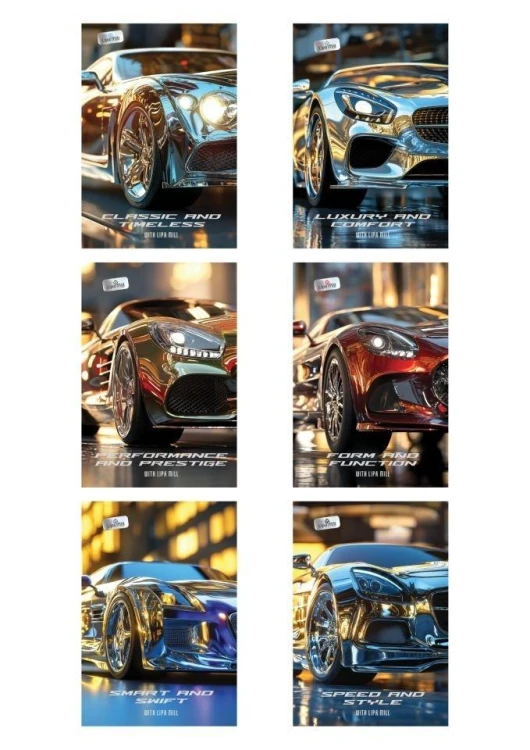 Zeszyt A5/60K kratka Cars (10szt) MAR MAR, MAR MAR