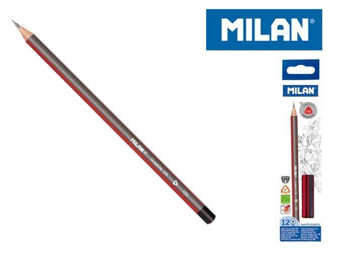 Ołówek trójkątny HB (12szt) MILAN, MILAN