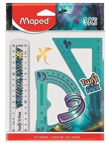 Zestaw geometryczny Dragon Flex 3el MAPED, Maped