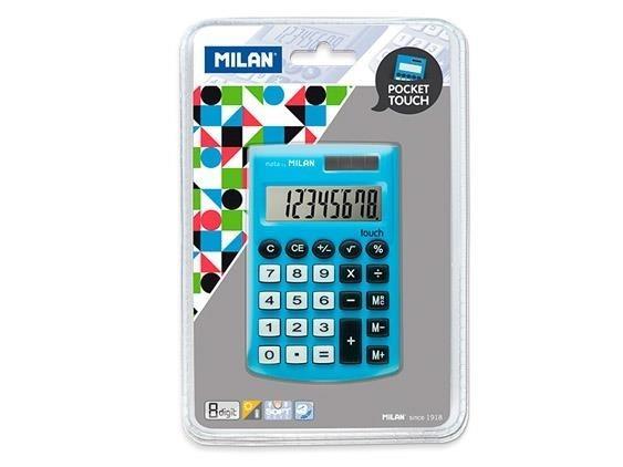 Kalkulator Pocket Touch niebieski MILAN, MILAN