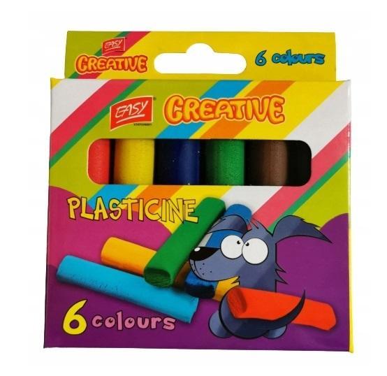 Plastelina COL-006 6 kolorów EASY, Easy Stationery