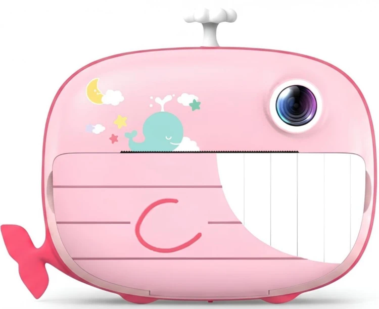 Aparat z drukarką termiczną + karta 32GB, pink