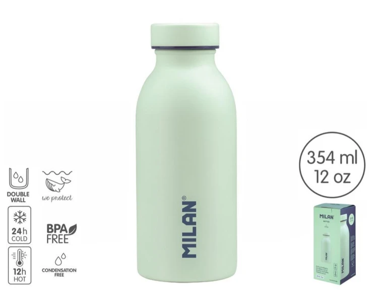 Butelka termiczna 354ml 1918 Zielona MILAN, MILAN