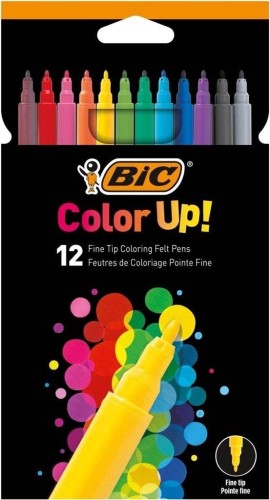 Flamastry Color UP 12 kolorów BIC, BIC