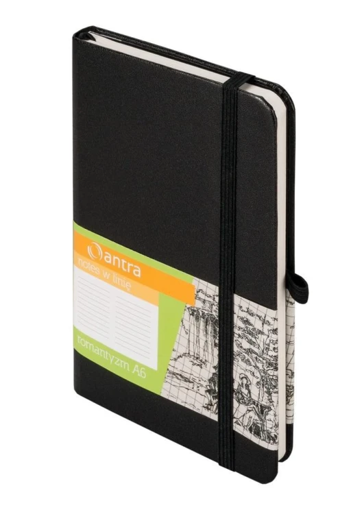 Notes A6 Linia Romantyzm Czarny, Antra
