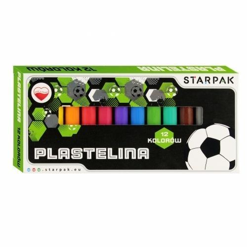 Plastelina 12 kolorów Football 2, STARPAK