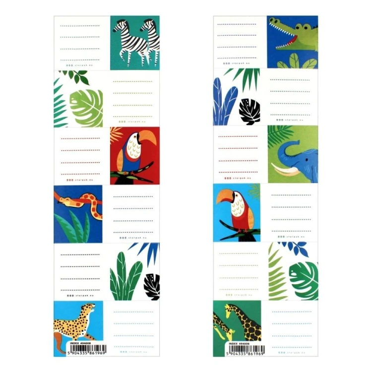 Naklejki na zeszyt Safari 1 (25szt), STARPAK