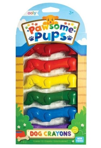 Kredki pieski Pawsome Pups 6szt, ooly