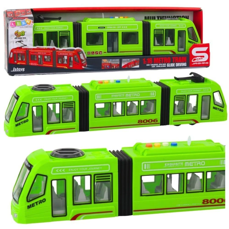 Metro tramwaj otwierane drzwi światło dżwięk 1:16