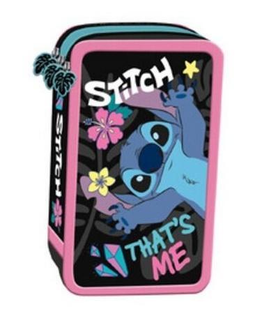 Piórnik potrójny z wyposażeniem Stitch