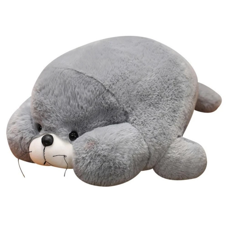 Maskotka przytulanka foka szara 29cm, Leantoys