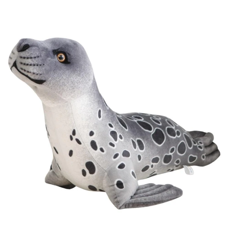 Maskotka Foka szara 37cm, Leantoys
