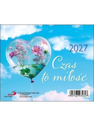 Kalendarz 2027 biurkowy - Czas to miłość