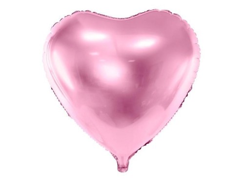 Balon foliowy Serce 45cm jasny róż