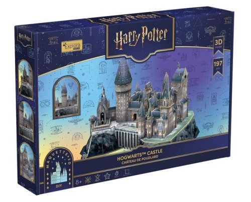 Puzzle 3D Harry Potter zamek Hogwart, Cubic Fun