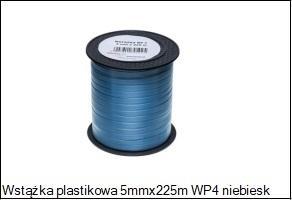 Wstążka plastikowa niebieski 5mmx225m, Brewis