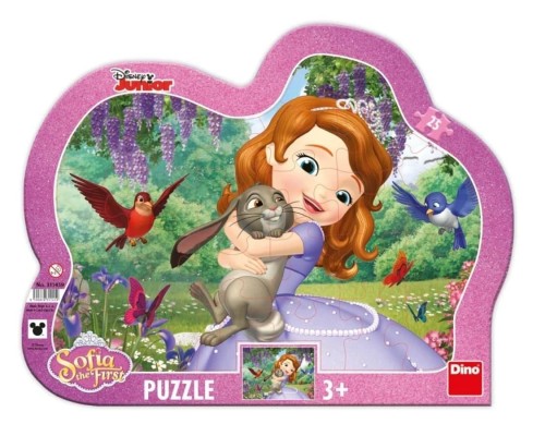 Puzzle 25 ramkowe Jej Wysokość Zosia, Dino Toys