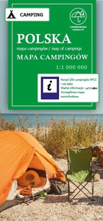 Polska campingów 1:1 000 000, praca zbiorowa