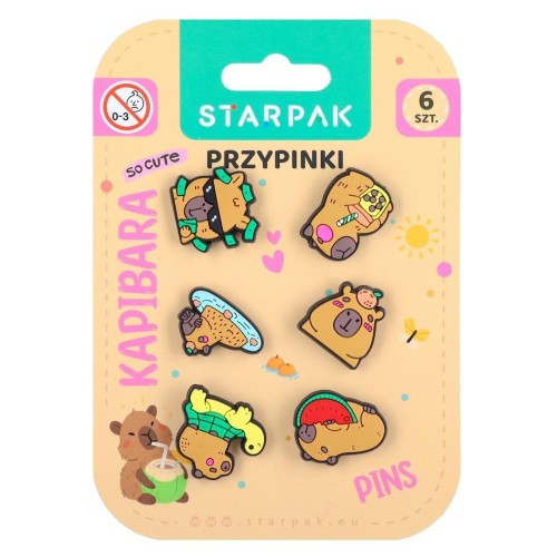 Przypinki - Kapibara, STARPAK