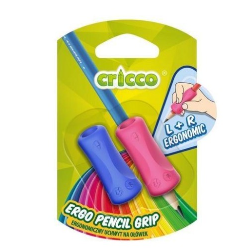Nakładka na ołówek i kredki Soft Grip 2szt, Cricco