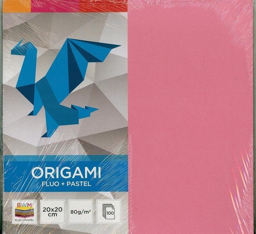 Origami 20x20cm Fluo+Pastele x 100K, INTERDRUK