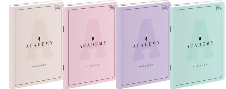 Zeszyt A5/60K linia Academy Pastel (10szt)