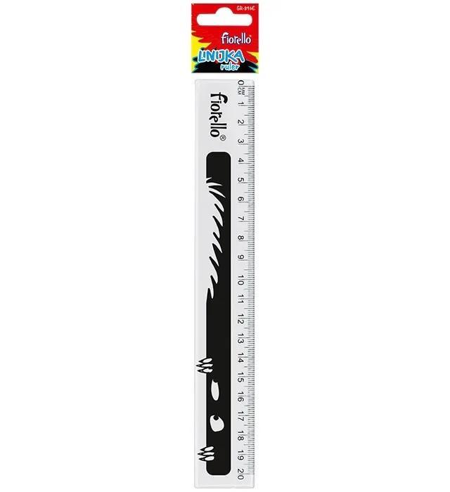 Linijka plastikowa 20cm FIORELLO, Fiorello