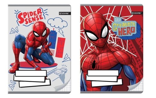 Zeszyt A5/32K kratka Spider Man (10szt), Beniamin