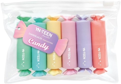 Zakreślacz Sweet 6 kolorów pastel, INTERDRUK