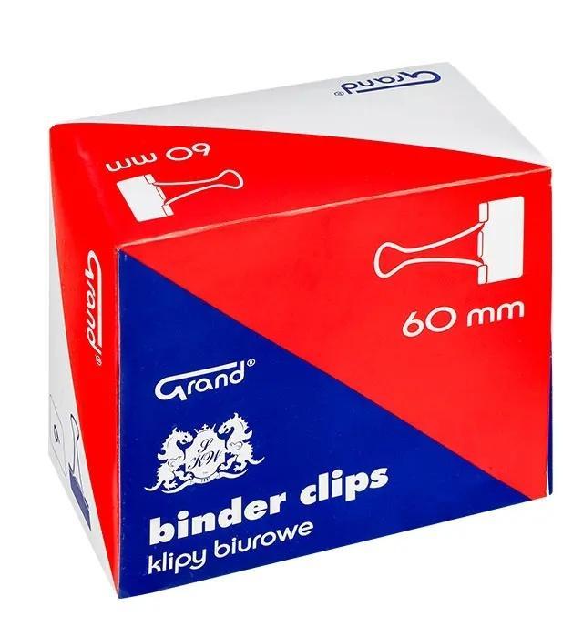 Klipy biurowe 60mm 6szt GRAND, Grand