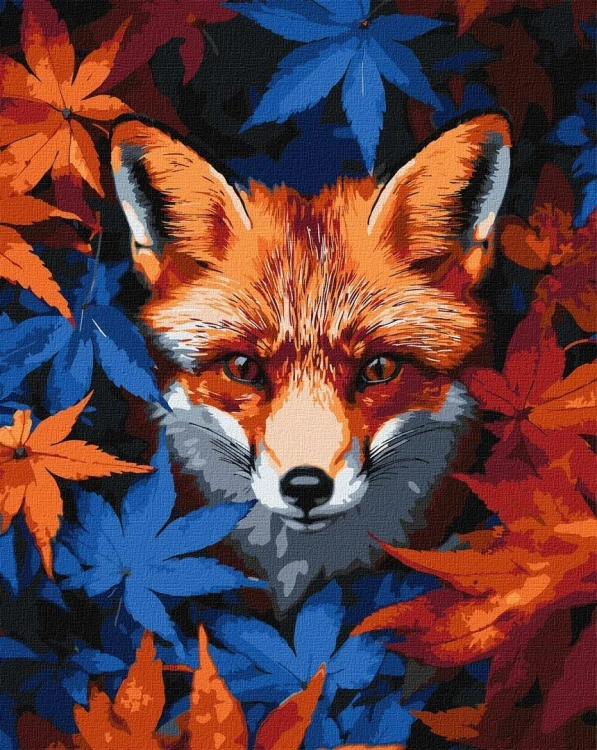 Malowanie po numerach -Jesienny lis 40x50cm