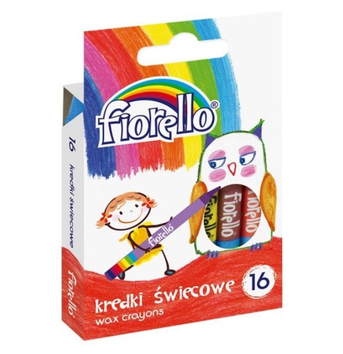 Kredki świecowe 16 kolorów FIORELLO, Fiorello