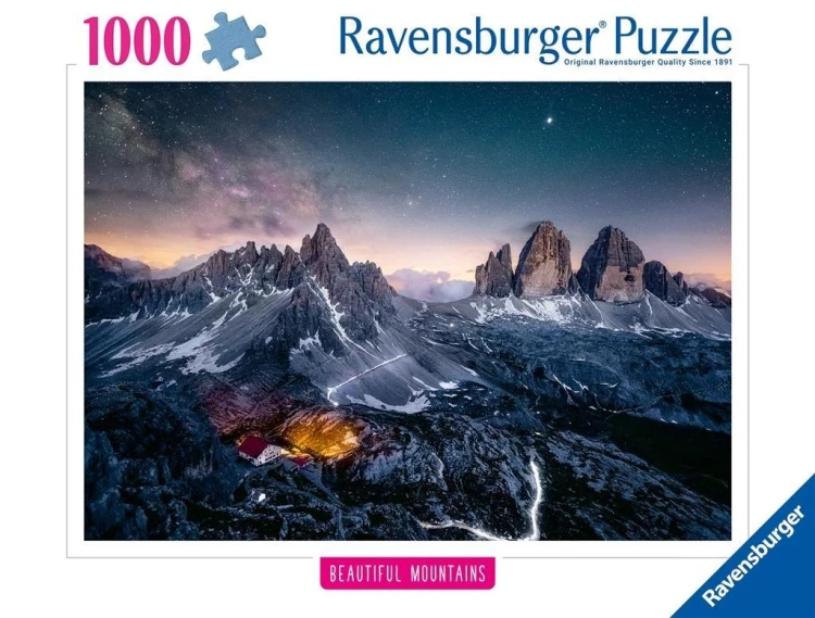 Puzzle 1000 Tre Cime, Dolomity, Ravensburger