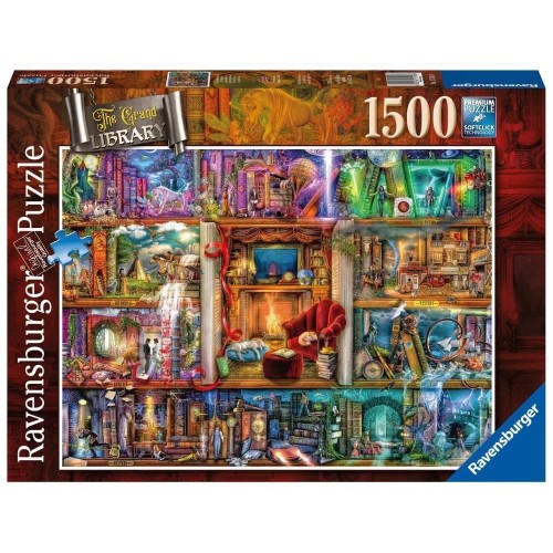 Puzzle 1500 Bogata bilblioteka, Ravensburger