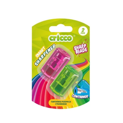 Temperówka Mini Smart z pojemnikiem 2szt, Cricco