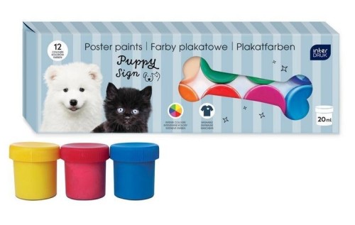Farby plakatowe Puppy Sign 20ml 12 kolorów